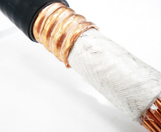 Flexible mineral insulated fireproof cable fiber optic cable